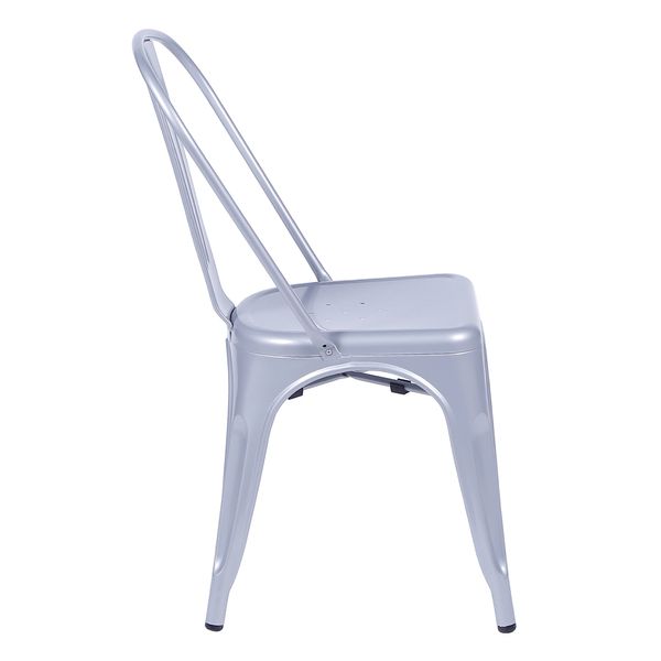 Cadeira Tolix Cinza Metálico Nova Versão - Or 1117