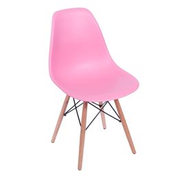 Cadeira-Eames-Eiffel-Rosa-com-Pes-de-Madeira