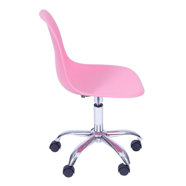 Cadeira de Escritório Eames Eiffel Giratória Rosa