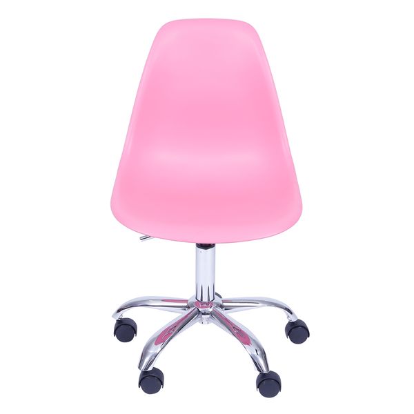 Cadeira de Escritório Eames Eiffel Giratória Rosa