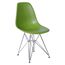 Cadeira Eames Eiffel Verde com Pés Cromados