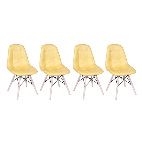 Conjunto-4-Cadeiras-Eames-Eiffel-Botone-Amarelo