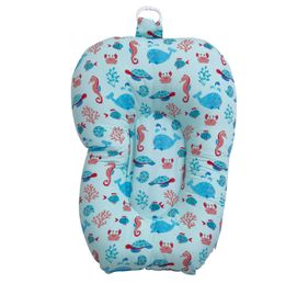 Almofada-Suporte-de-Banho-Estampada-Baleia-Azul