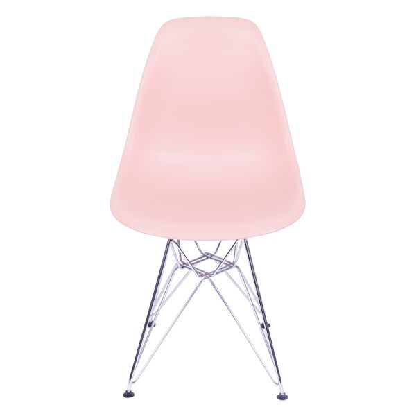 Cadeira Eiffel em PP Salmon com Base Cromada - OR 1102