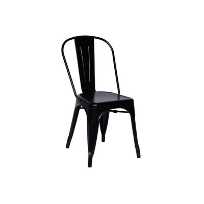 Conjunto-Mesa-Square-Redonda-Tampo-Branco-Fosco-Diametro-88cm-com-4-Cadeiras-Tolix-Preta-Nova-Versao