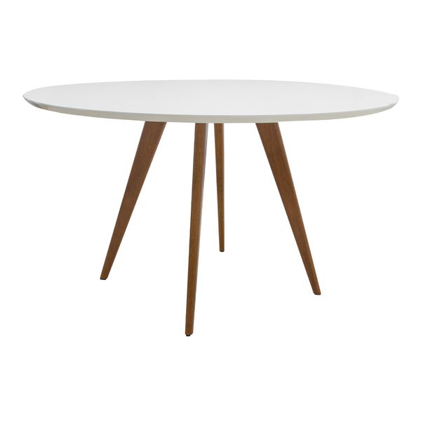 Conjunto-Mesa-Square-Redonda-Tampo-Branco-Fosco-Diametro-88cm-com-4-Cadeiras-Tolix-Preta-Nova-Versao