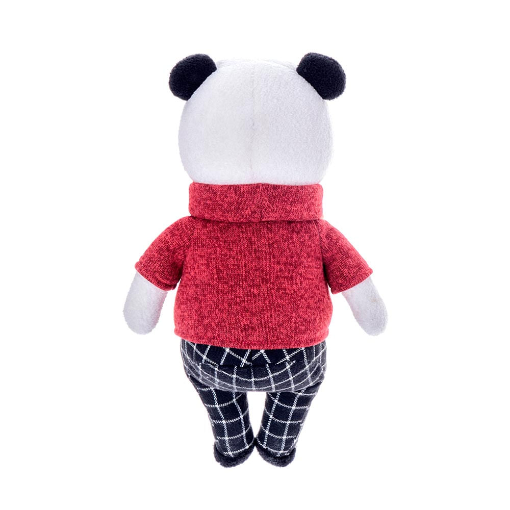 Brinquedo Pelúcia Mini Patinho Barkaboo Eco Vermelho