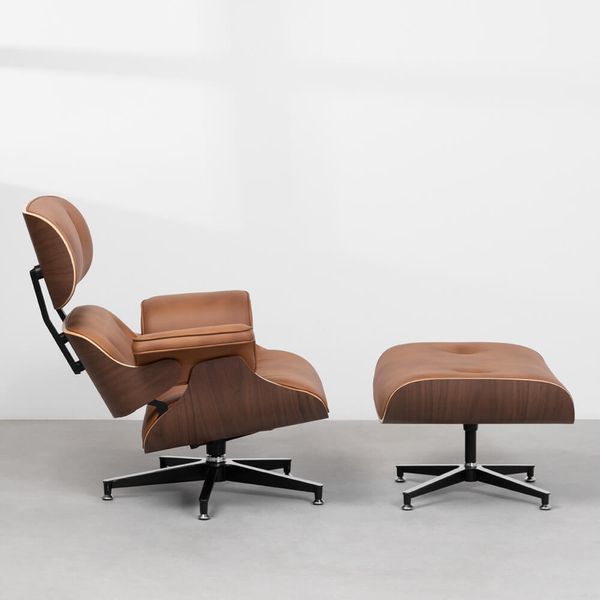 poltrona-charles-eames-com-puff-caramelo-lateral