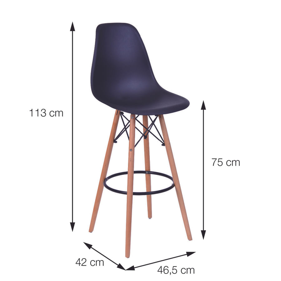 Banqueta-Eiffel-em-PP-Vermelho---OR-6602-medidas