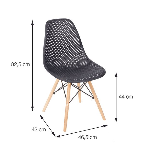 Cadeira-Eames-Colmeia-com-Base-em-Madeira-–-Preto
