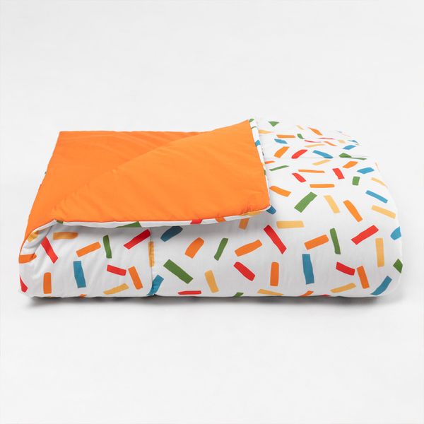 edredom-para-mini-cama-granulado-colorido-laranja