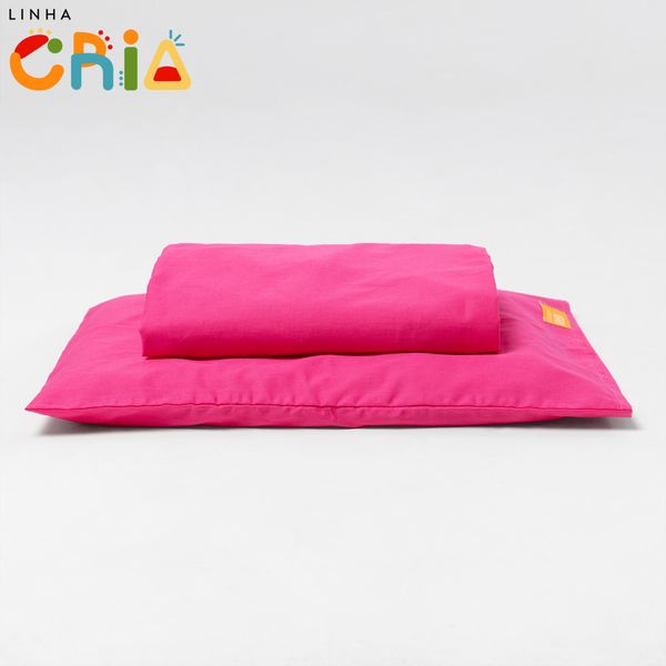 lencol-com-elastico-para-mini-berco-e-fronha-rosa-com-logo