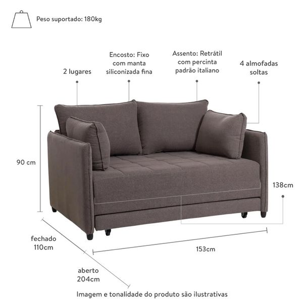 sofa-cama-nino-marrom-153cm-com-medidas-na-imagem
