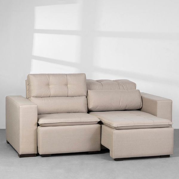 sofa-maya-retratil-trama-miuda-bege-detalhe-assento-e-encosto-reclinavel