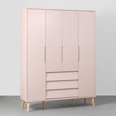 guarda-roupa-noah-4-portas-com-3-gavetas-com-pes-em-madeira-natural-rosa-fosco-diagonal