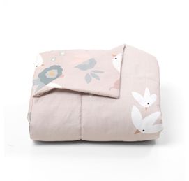 edredom-de-berco-floral-dupla-face-passaros-rosa