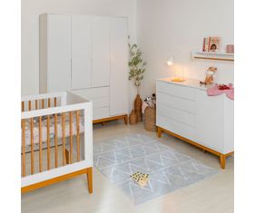 kit-quarto-infantil-elfe-branco-fosco-comoda-4-gavetas-e-1-porta---berco-mini-cama-noah-wood-com-pes