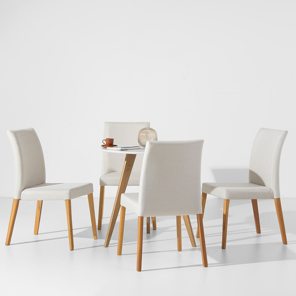 conjunto-mesa-square-redonda-branca-com--4-Cadeiras-Zaar-Bege-ambiente