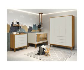 kit-quarto-infantil-elfe-areia-fosco-e-savana---comoda-4-gavetas---guarda-roupa---berco-noah-com-pes