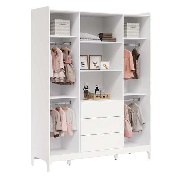 kit-quarto-infantil-brisa-branco-fosco----bicama---guarda-roupa-com-2-portas-e-3-gavetas-guarda-roupa-interior