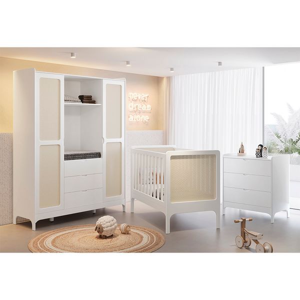 kit-quarto-infantil-brisa-branco-fosco---berco---comoda-3-gavetas---guarda-roupa-com-2-portas-e-3-gavetas