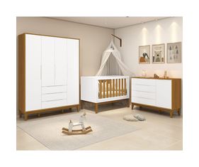 kit-quarto-infantil-elfe-branco-fosco-e-savana---comoda-4-gavetas-e-1-porta---guarda-roupa---berco-n-principal