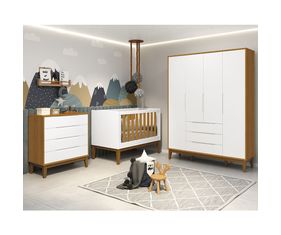 kit-quarto-infantil-elfe-branco-fosco-e-savana---comoda-4-gavetas---guarda-roupa---berco-noah-com-pe--principal