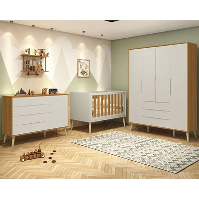 kit-quarto-infantil-elfe-areia-fosco-e-savana-comoda-4-gavetas-e-1-porta---guarda-roupa---berco-noah-ambiente