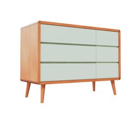 comoda-sonhos-up-3-gavetas-e-1-porta----madeira-com-verde-old-diagonal