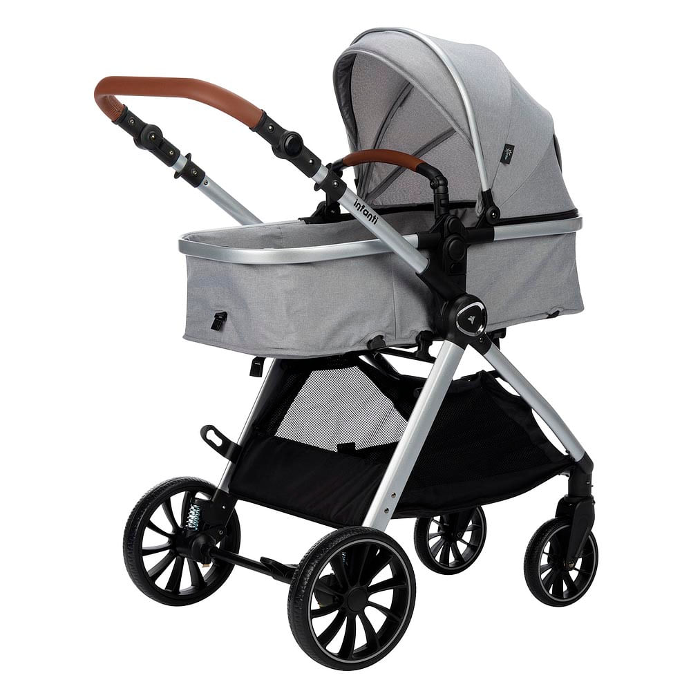 Travel System Romanzo Duo 3 Posições (0 a 15 kg) - Cinza Granizo