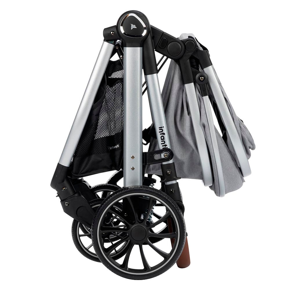 Travel System Romanzo Duo 3 Posições (0 a 15 kg) - Cinza Granizo