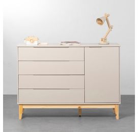 comoda-4-gavetas-com-portas-elfe-areia-fosco-pe-square-em-madeira-natural-frontal