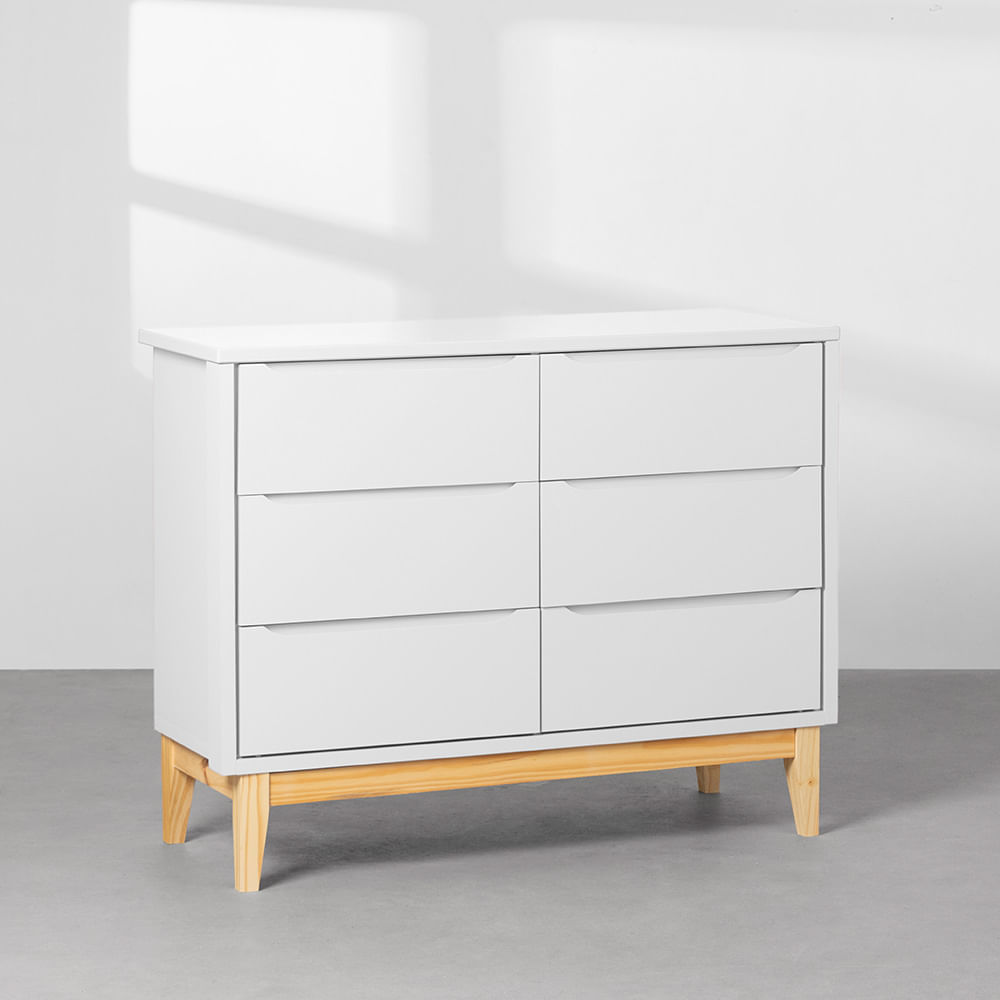 comoda-retro-square-6-gavetas-e-pes-em-madeira-natural-branco-fosco-diagonal