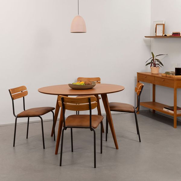 conjunto-mesa-de-jantar-square-laminada-redonda-natural---1-08m---4-cadeiras-ribs-pu---caramelo