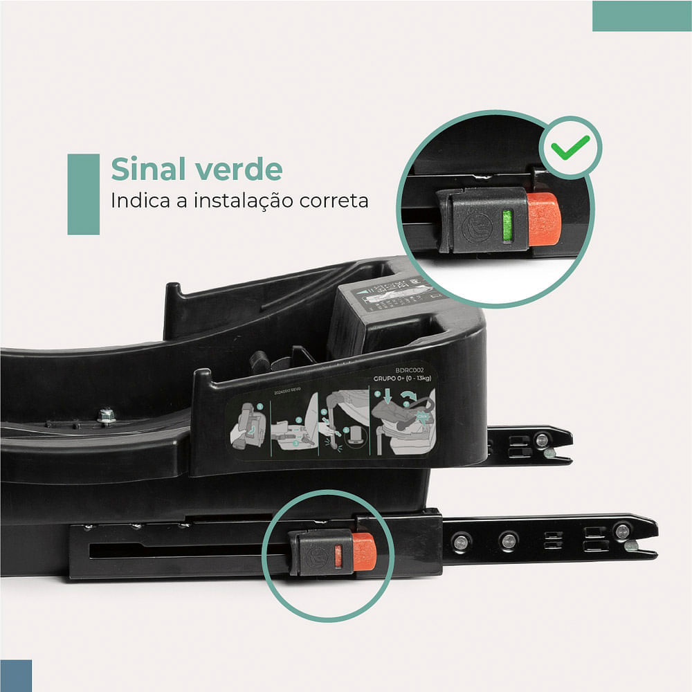 Base Zion Isofix Para Veículo - Preto | Abra Cadabra