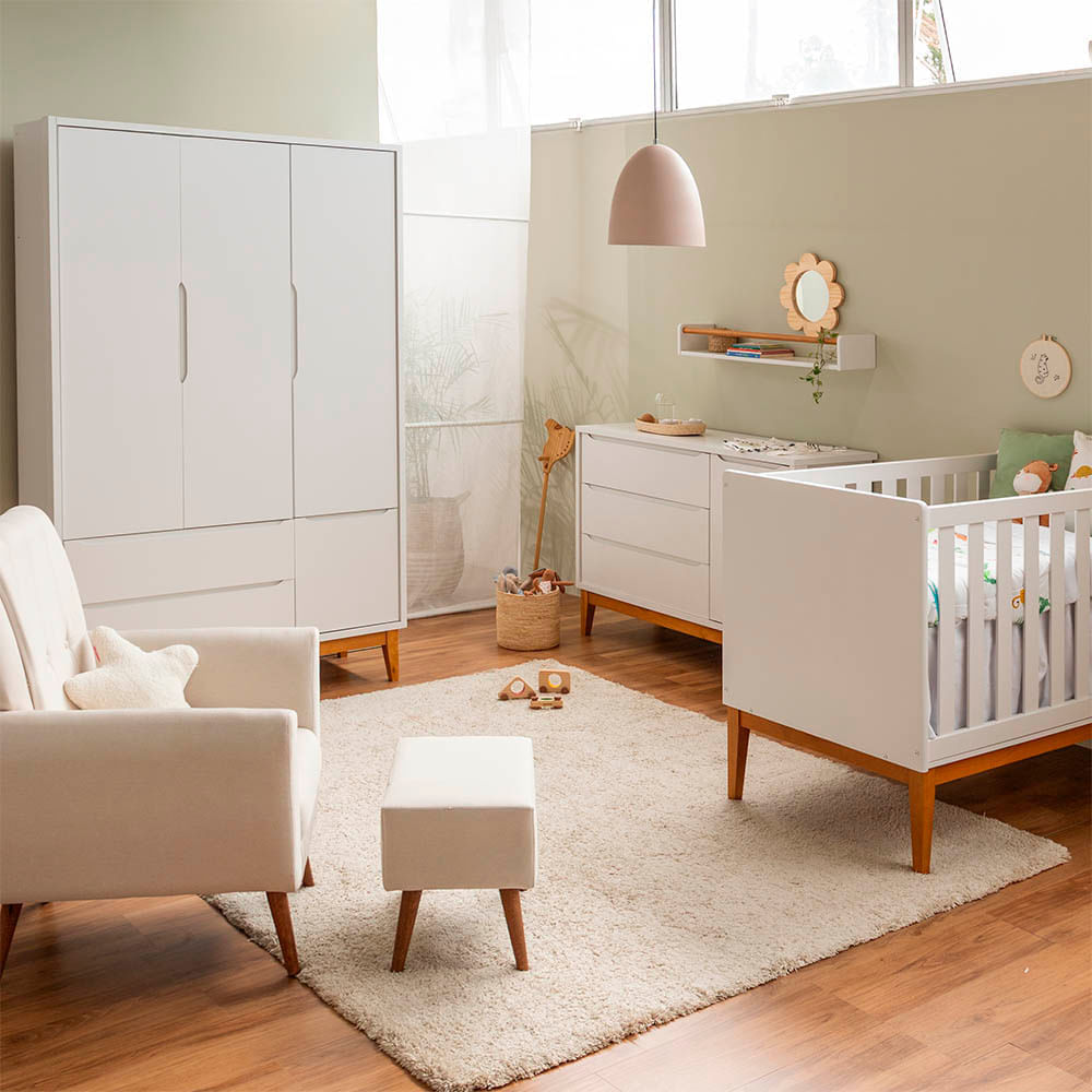 kit-quarto-infantil-theo-com-pes-square-mel---berco---comoda-3-gavetas-e-1-porta---guarda-roupa-3-po