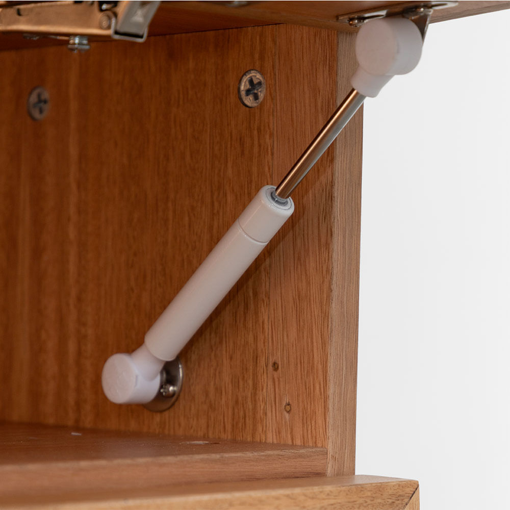 Rack Nori 3 Portas e 1 Gaveta Natural - 1,80m | Abra Cadabra