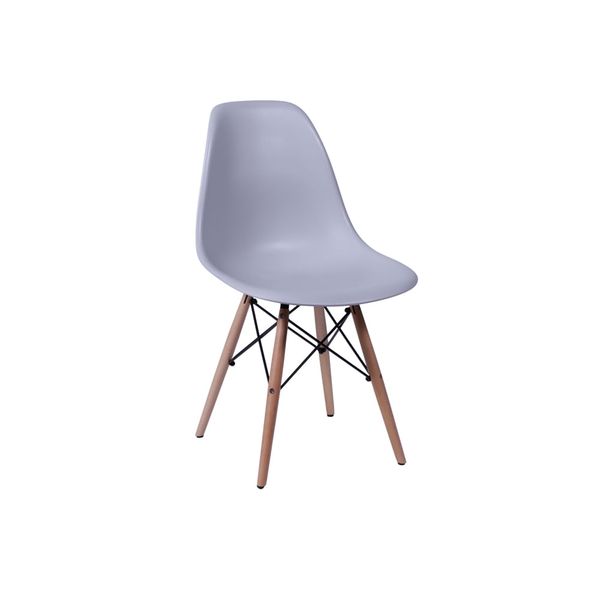 Conjunto-Mesa-Square-Redonda-Branco-Fosco-88cm-com-4-Cadeiras-Eiffel-Cinza