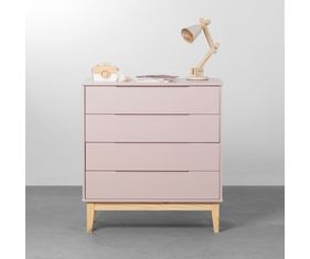 comoda-elfe-4-gavetas-com-pes-square-em-madeira-natural-rosa-fosco-frontal