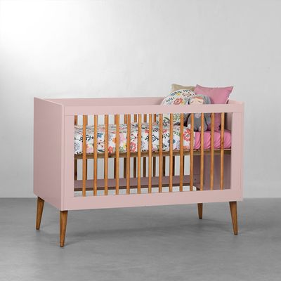 berco-mini-cama-noah-wood-classic-rosa-fosco-com-kit-pe-retro