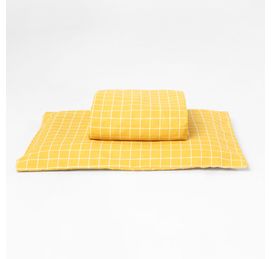 lencol-de-berco-com-elastico-e-fronha-xadrez-amarelo-e-branco-selo
