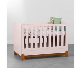berco-mini-cama-lotus-com-frisos---rosa-fosco
