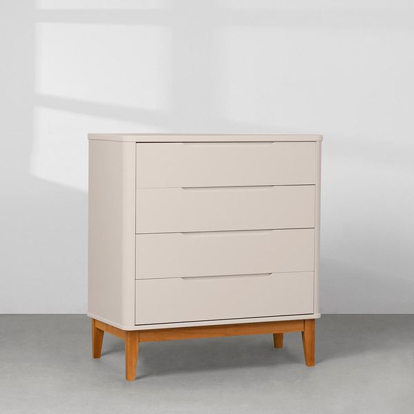 kit-quarto-infantil-boom-com-pes-square-mel---berco---comoda-4-gavetas---areia-fosco