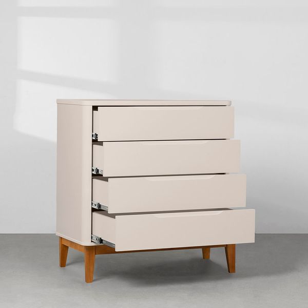 kit-quarto-infantil-boom-com-pes-square-mel---berco---comoda-4-gavetas---areia-fosco