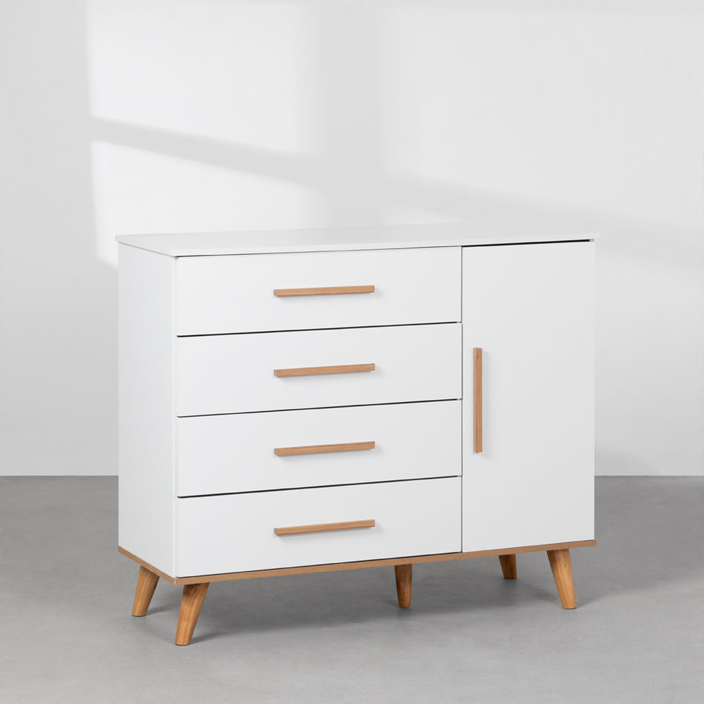 Comoda-Ludmila-4-gavetas-com-Porta-Branco-diagonal