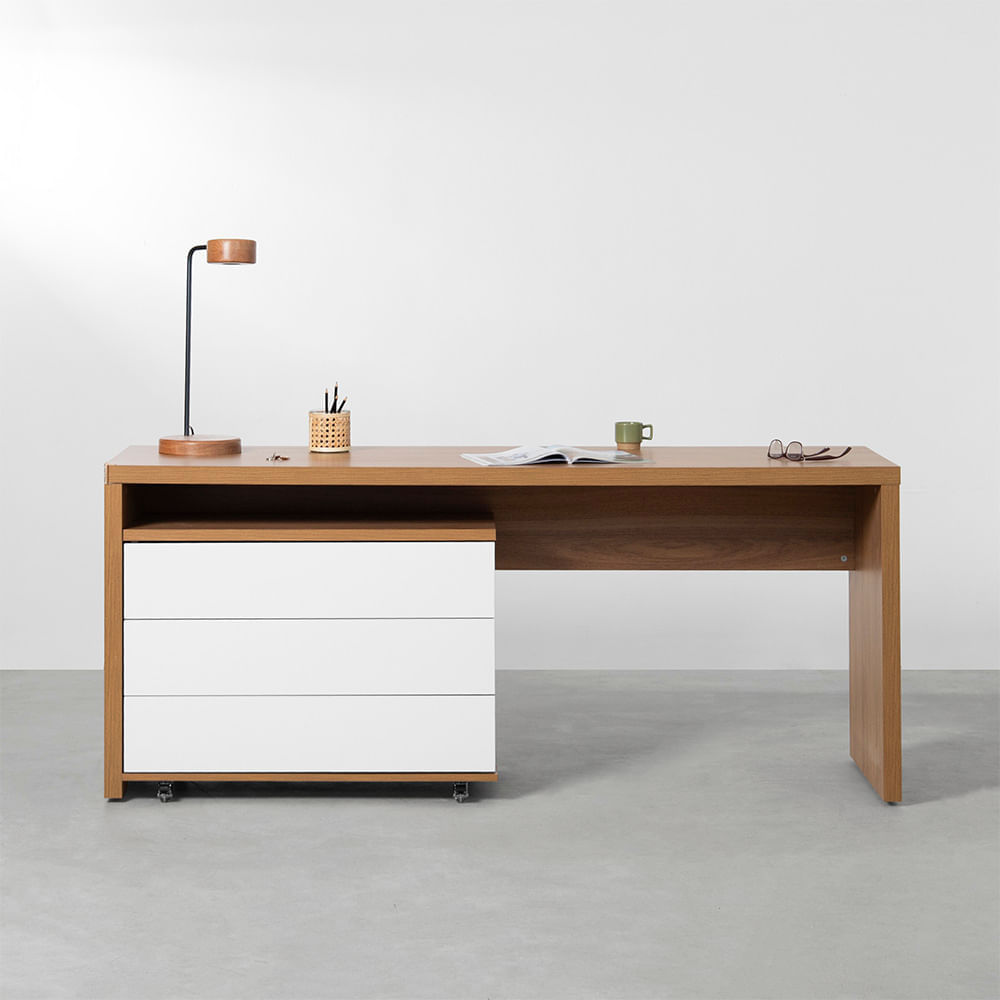 conjunto-bancada-contemporanea-louro-freijo-1-80m---modulo-contemporaneo-3-gavetas-louro-freijo-branco-85-cm