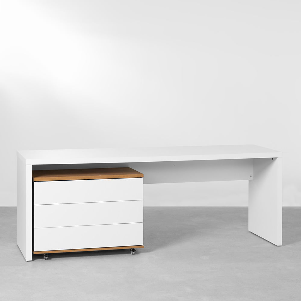 conjunto-bancada-contemporanea-branco---2-06m---modulo-3-gavetas-louro-freijo-branco---85cm