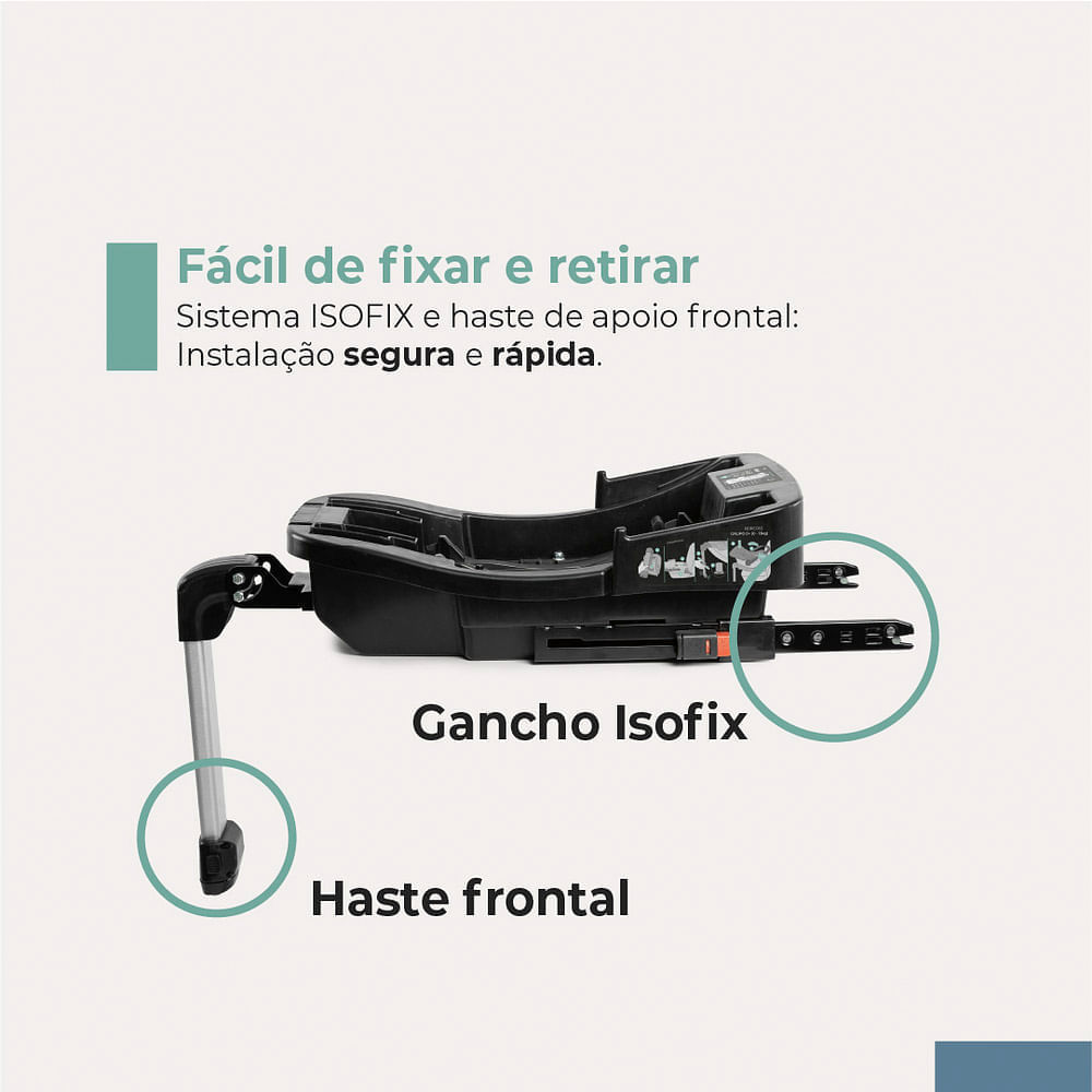 Base Zion Isofix para Veículo Preto | Abra Cadabra